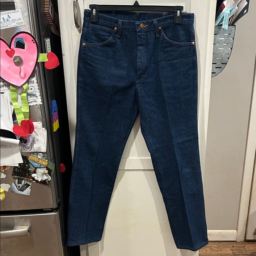 Wrangler Dark Blue Straight Jeans
